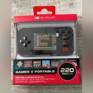 Arcade Gamer V Handheld Console - Black and Red